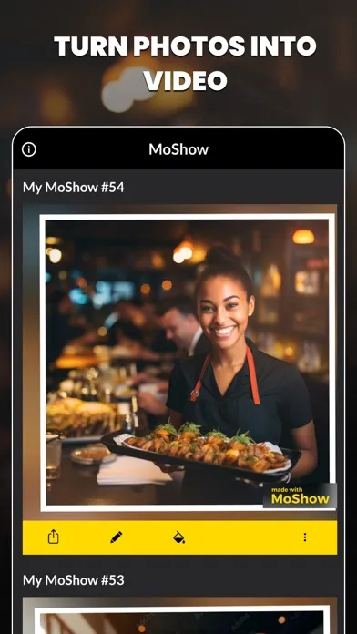 ภาพหน้าจอของ MoShow Slideshow Maker Video