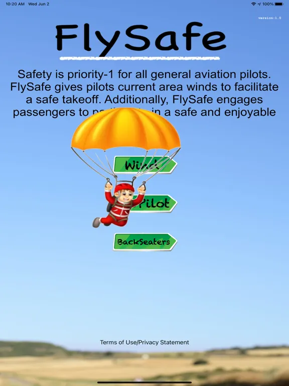 FlySafeApp iPad  Screenshots