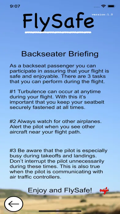 FlySafeApp Screenshots