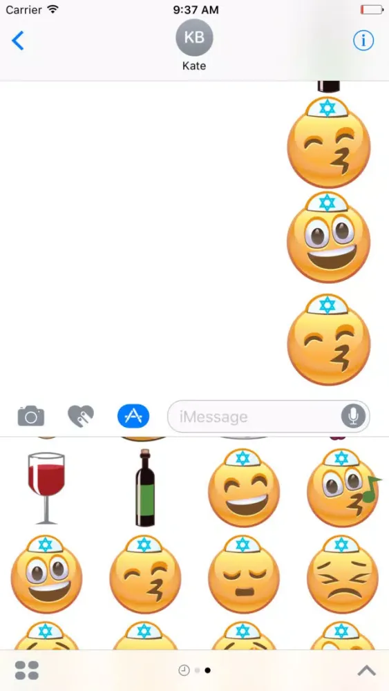 Capturas de pantalla de Jewish Emoji Sticker Pack
