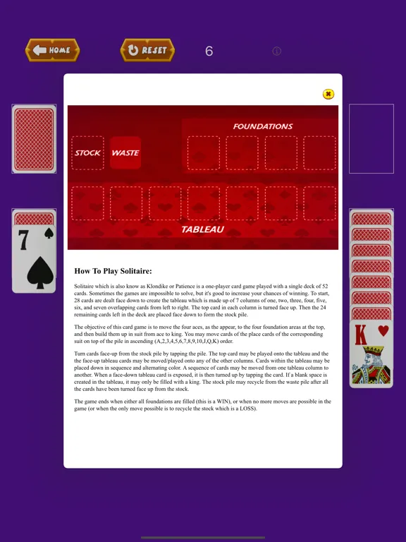 •Solitaire iPad  스크린샷