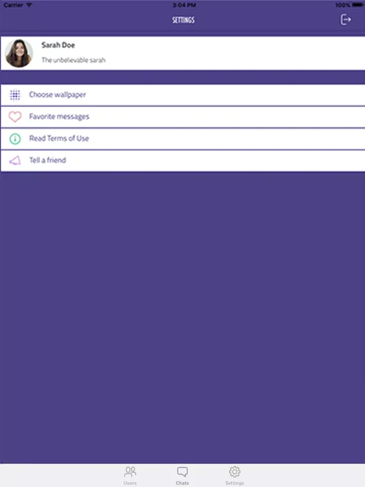 Capturas de tela do Live Private Chat iPad 