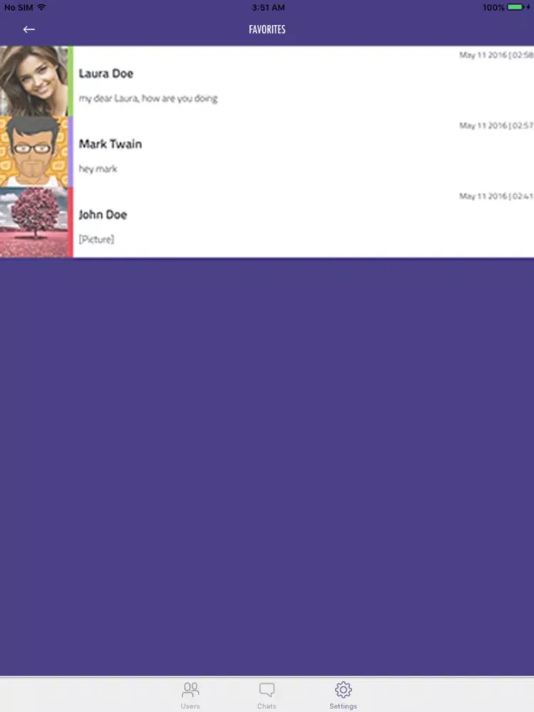 Capturas de tela do Live Private Chat iPad 