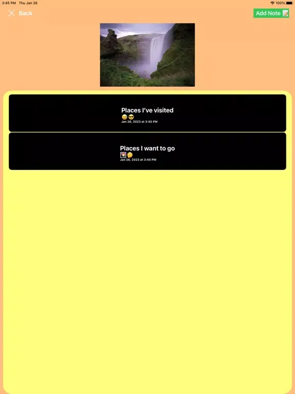 Screenshot di Note Gallery iPad 