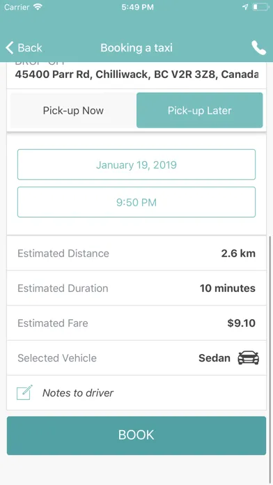 Cheam Taxi應用截圖