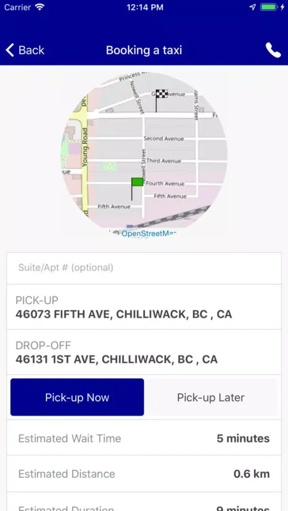 Chilliwack Taxi स्क्रीनशॉट