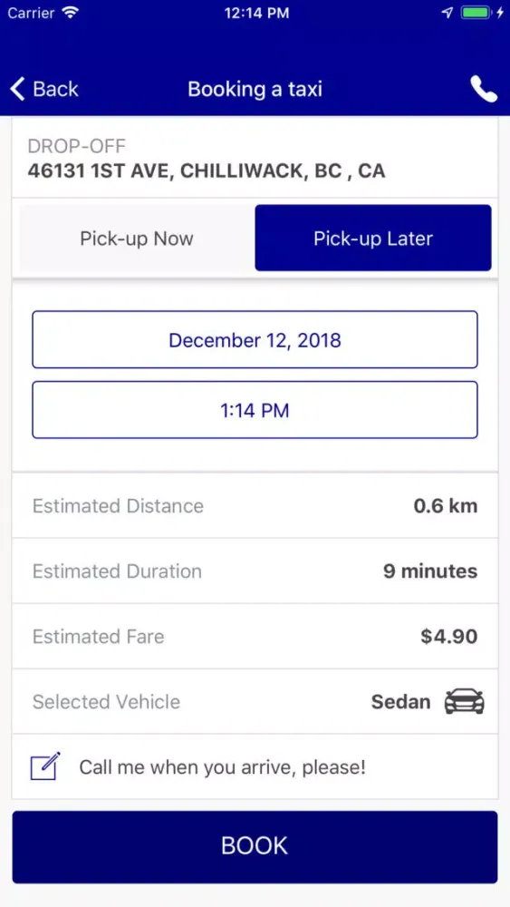Chilliwack Taxi स्क्रीनशॉट