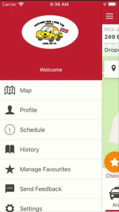 Capturas de tela do Dazconn Taxi And Hire Car