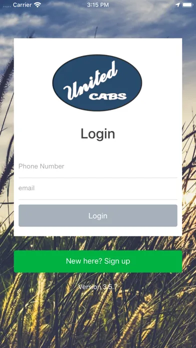Tangkapan skrin United Cabs