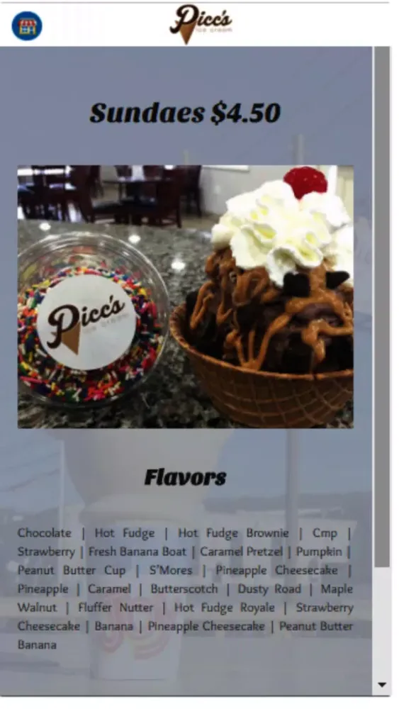 Piccs Ice Cream سکرین شاٹس