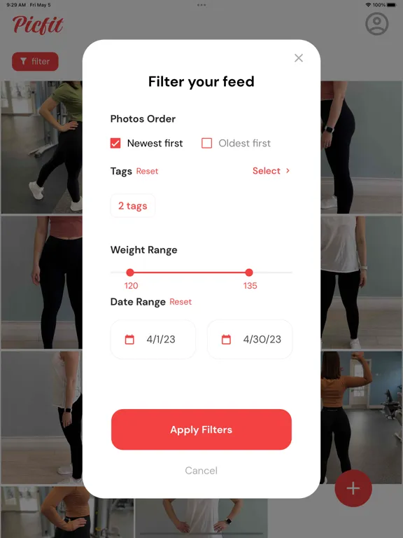 صور Picfit: Filter Your Fitness iPad 