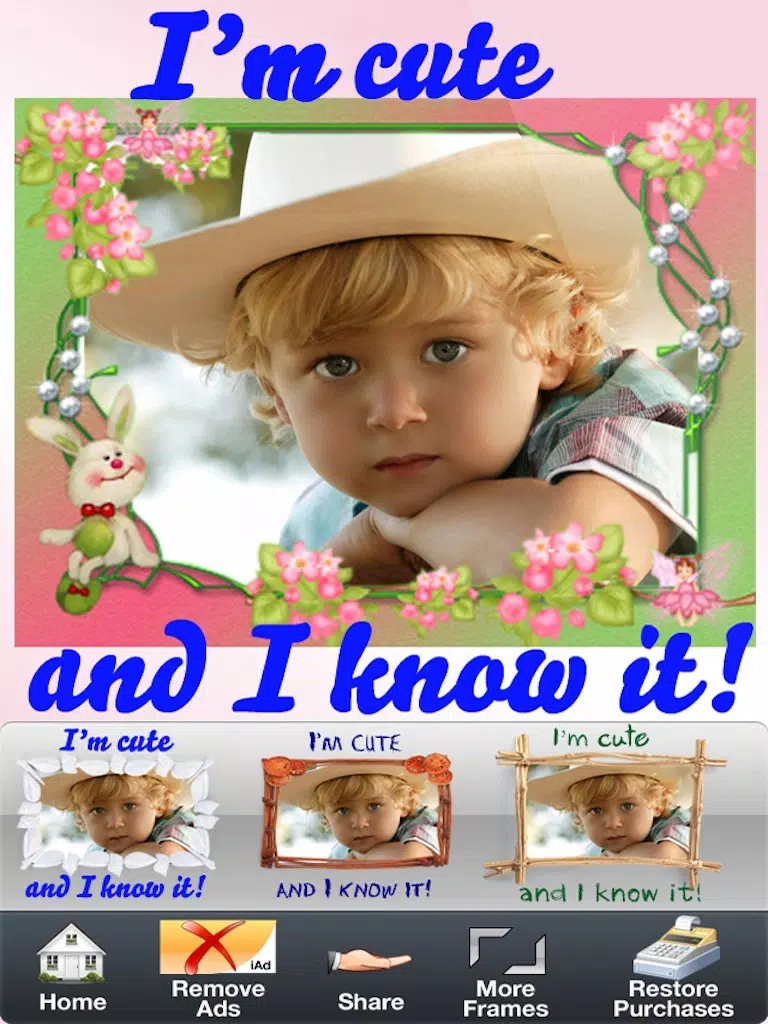 Foto Frame DLX- easy Arty Superimpose yr Picture Frames Chop + Photo Frames + Picture Collage for Instagram Free iPad  Screenshots
