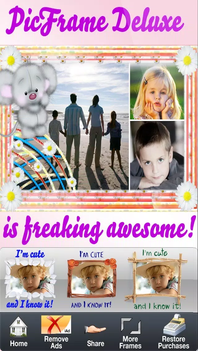 Foto Frame DLX- easy Arty Superimpose yr Picture Frames Chop + Photo Frames + Picture Collage for Instagram Free Screenshots