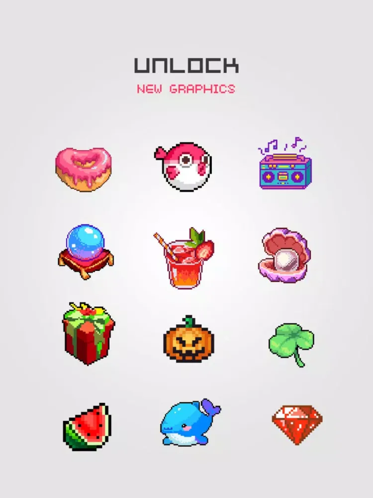 Pixelsphere - Pixel Art Game iPad  स्क्रीनशॉट