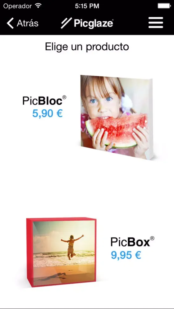 Picglaze: tus fotos impresas con una calidad insuperable应用截图
