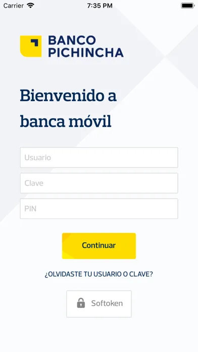 Pichincha Mobile Screenshots