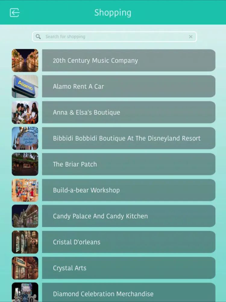 Capturas de pantalla de Disney California Adventure iPad 