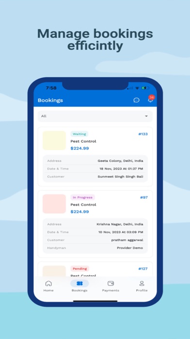 PickApp - Provider سکرین شاٹس