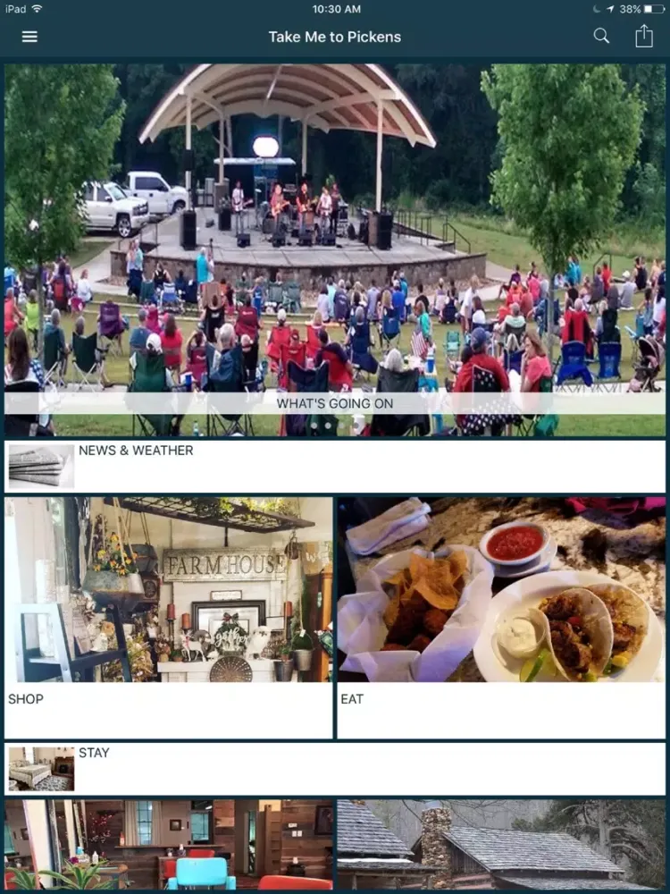 ภาพหน้าจอของ Take Me To Pickens iPad 