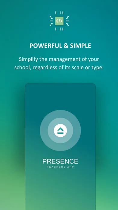 Screenshot di Presence Teachers App
