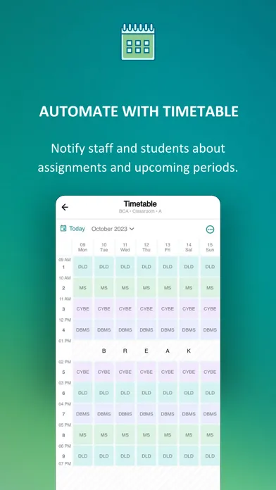 Screenshot di Presence Teachers App