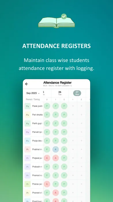 Screenshot di Presence Teachers App