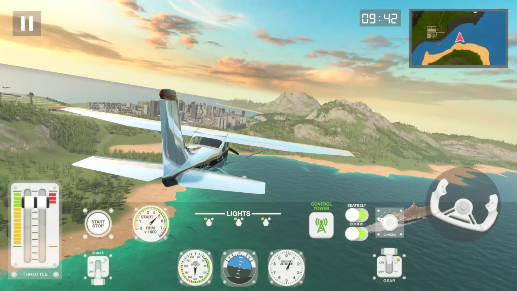 Tangkapan skrin Airplane Flight Simulator