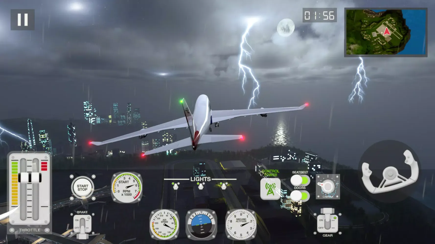 Tangkapan skrin Airplane Flight Simulator