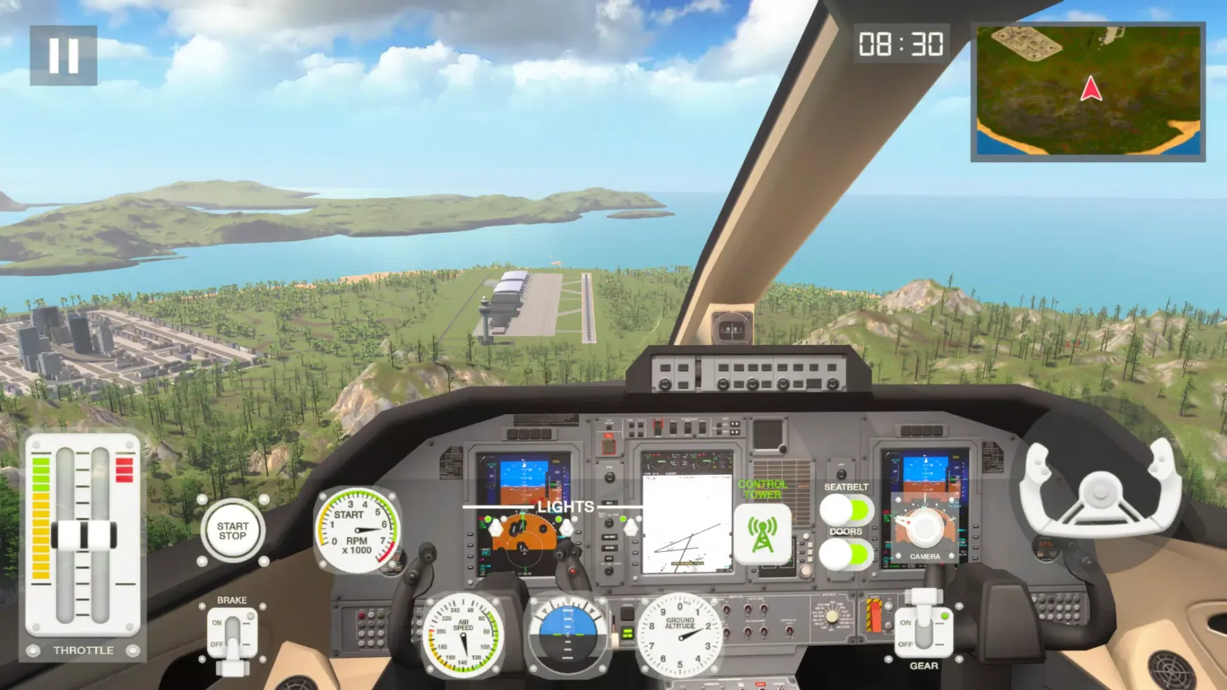 Tangkapan skrin Airplane Flight Simulator