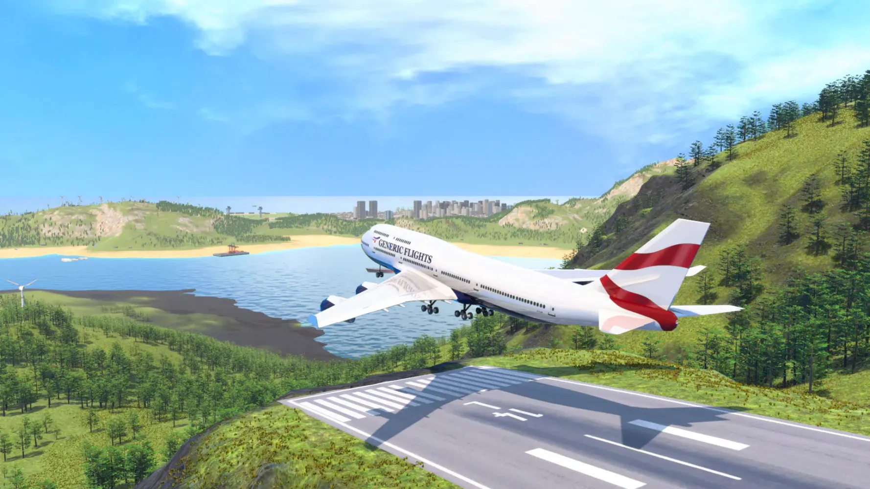 Tangkapan skrin Airplane Flight Simulator
