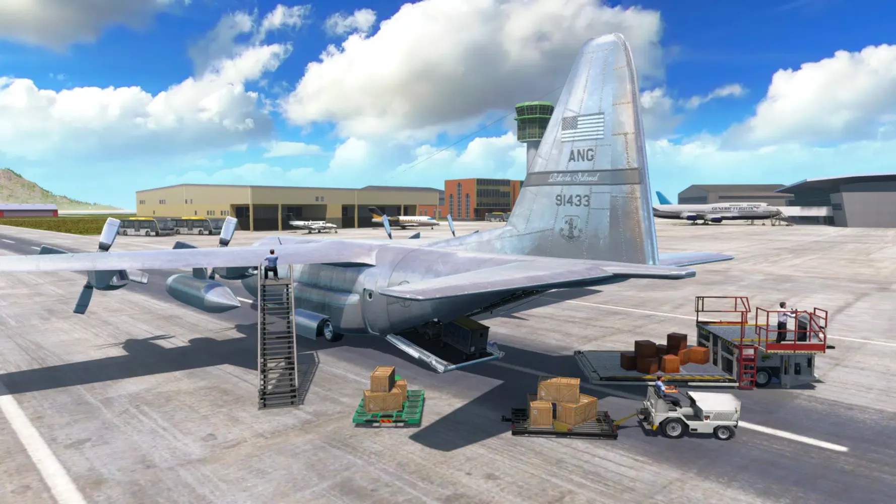 Tangkapan skrin Airplane Flight Simulator