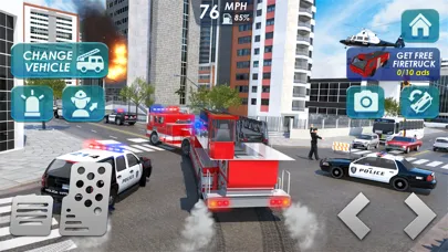 Capturas de tela do Fire Truck Game 911 Emergency