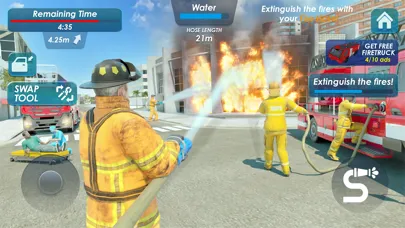 Capturas de tela do Fire Truck Game 911 Emergency