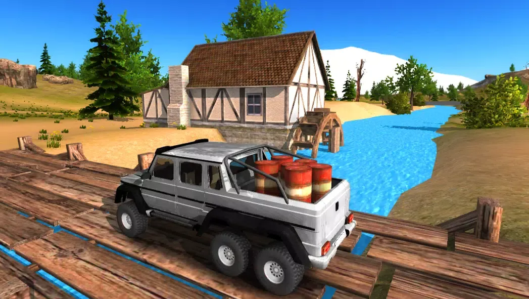 Capturas de tela do 6x6 Offroad Truck Driving