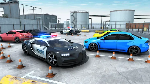 ภาพหน้าจอของ Police Car Parking Real Car