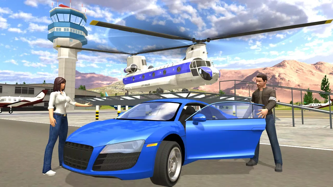 Helicopter Flying Car Driving Ekran Görüntüleri
