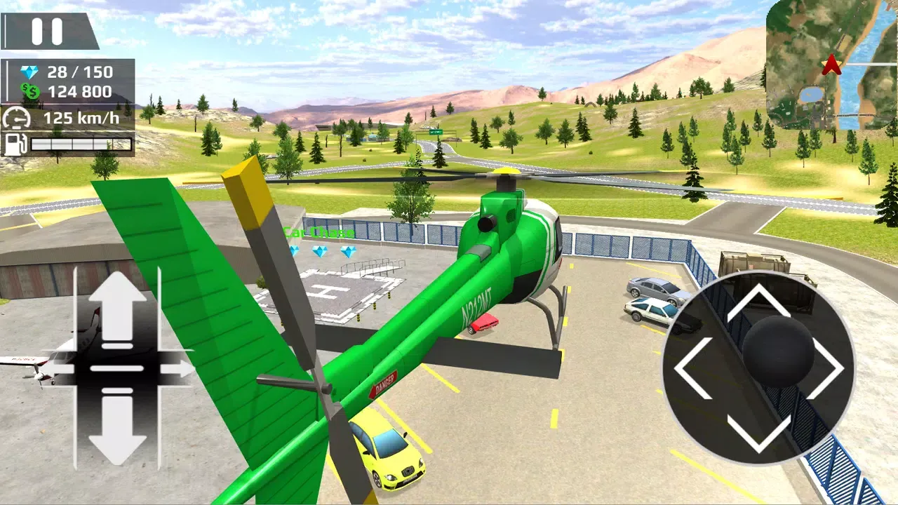 Helicopter Flying Car Driving Ekran Görüntüleri