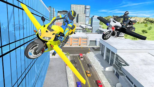 Flying Motorbike Simulator Ekran Görüntüleri