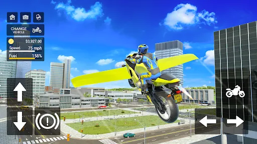 Flying Motorbike Simulator Ekran Görüntüleri