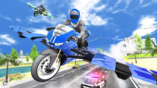 Flying Motorbike Simulator Ekran Görüntüleri