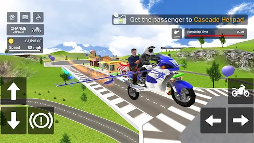 Flying Motorbike Simulator Ekran Görüntüleri