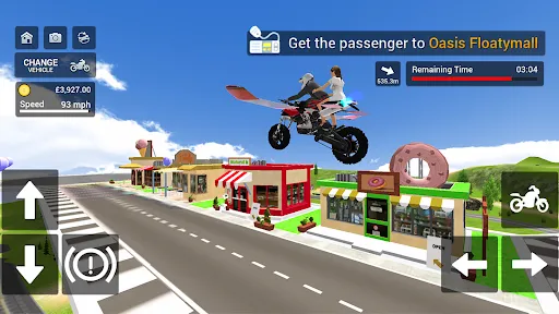 Flying Motorbike Simulator Ekran Görüntüleri