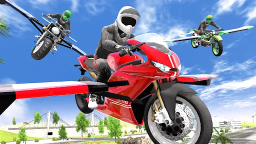 Flying Motorbike Simulator Ekran Görüntüleri