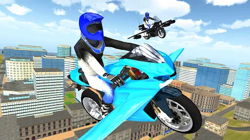 Flying Motorbike Simulator Ekran Görüntüleri