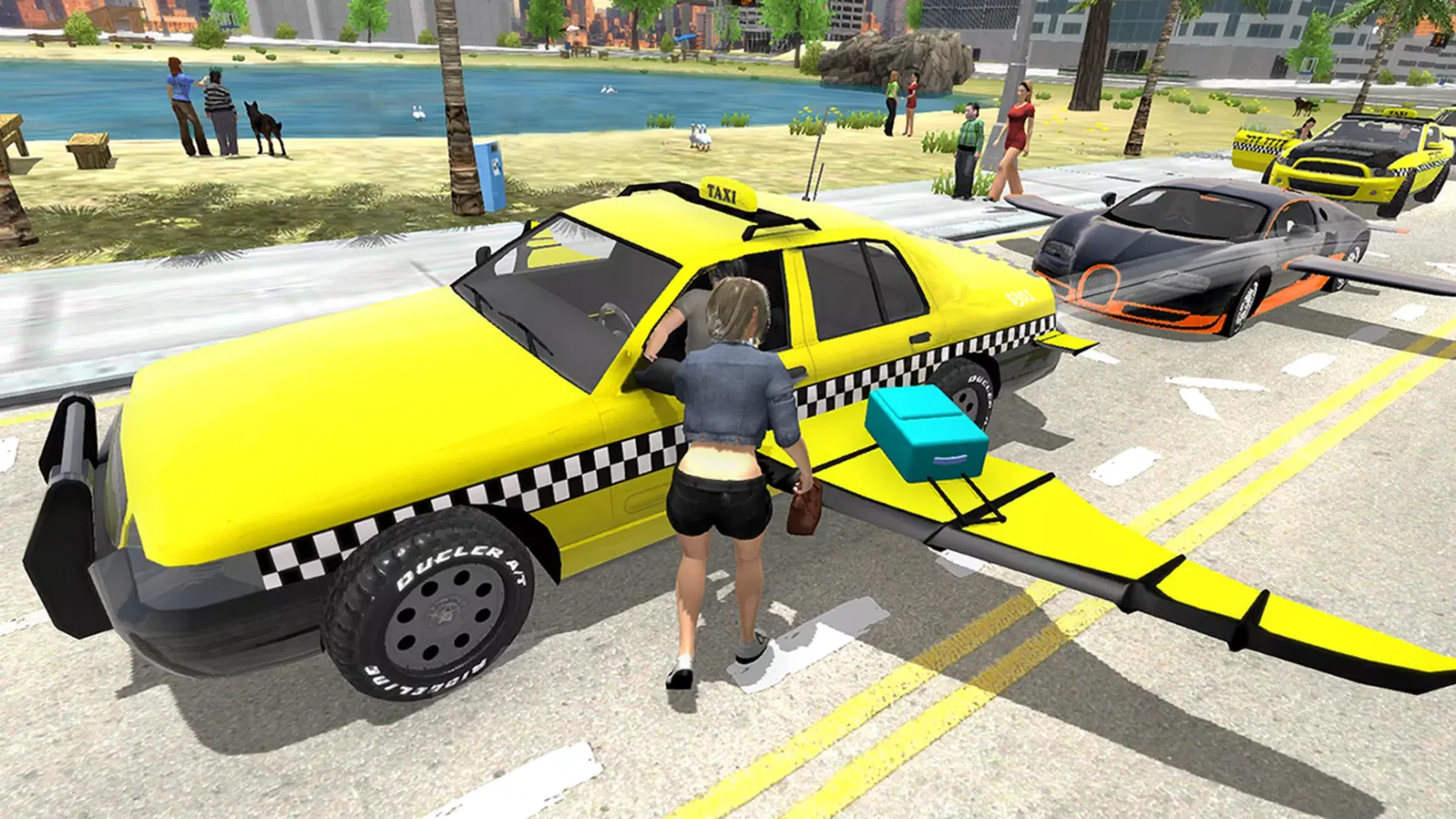 Zrzuty ekranu Flying Car Transport Simulator