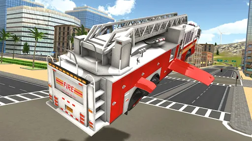 Screenshot di Fire Truck Flying Car