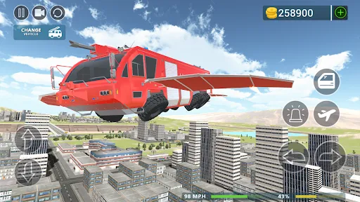 Screenshot di Fire Truck Flying Car