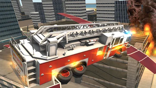 Screenshot di Fire Truck Flying Car