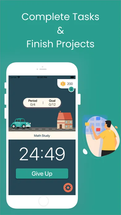 Capturas de tela do Focus Road: Pomodoro Timer