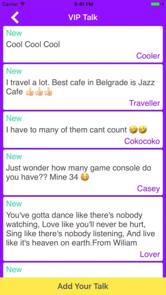 Just VIP Screenshots